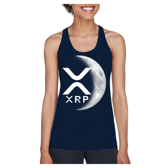 XRP Cryptocurrency To The Moon Women's Racerback Tank