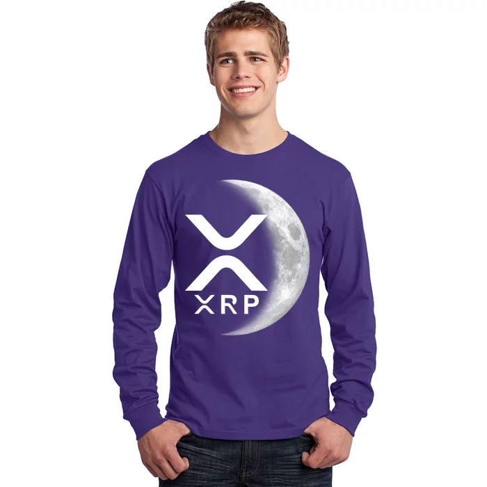 XRP Cryptocurrency To The Moon Long Sleeve Shirt