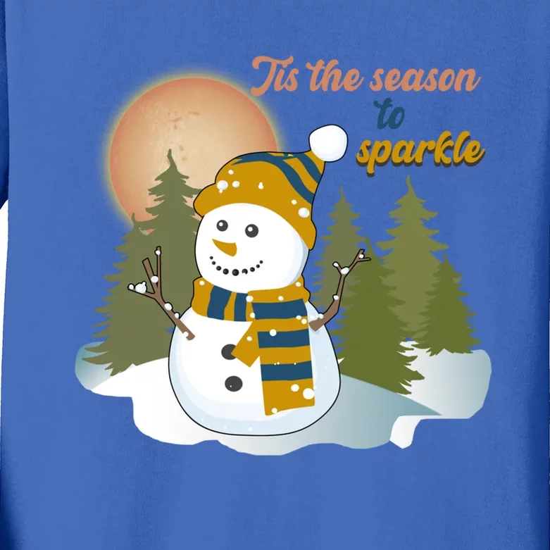 Xmas Christmas Tis The Season To Gift Kids Long Sleeve Shirt