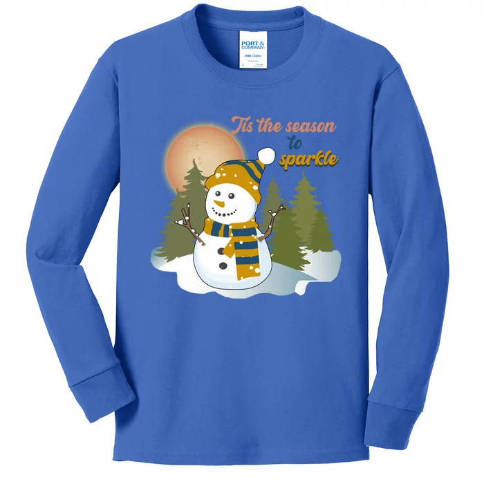 Xmas Christmas Tis The Season To Gift Kids Long Sleeve Shirt