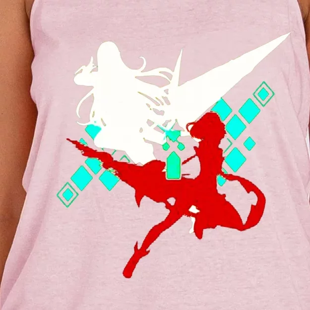 Xenoblade Chronicles Women's Knotted Racerback Tank