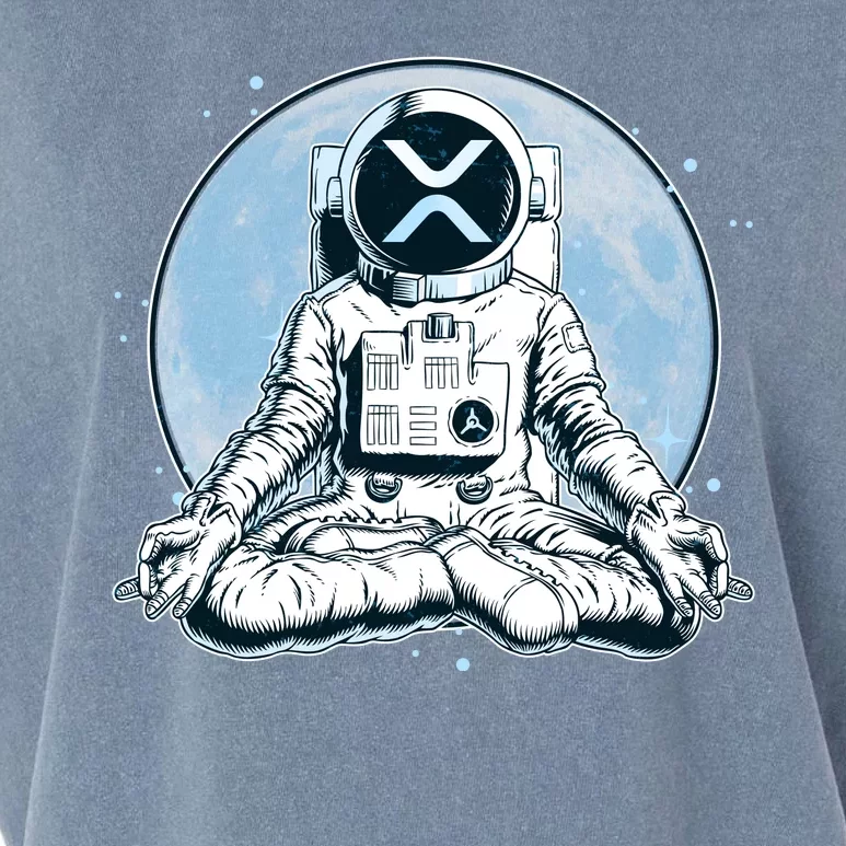 XRP Cryptocurrency Yoga Astronaut Moon Garment-Dyed Women's Muscle Tee