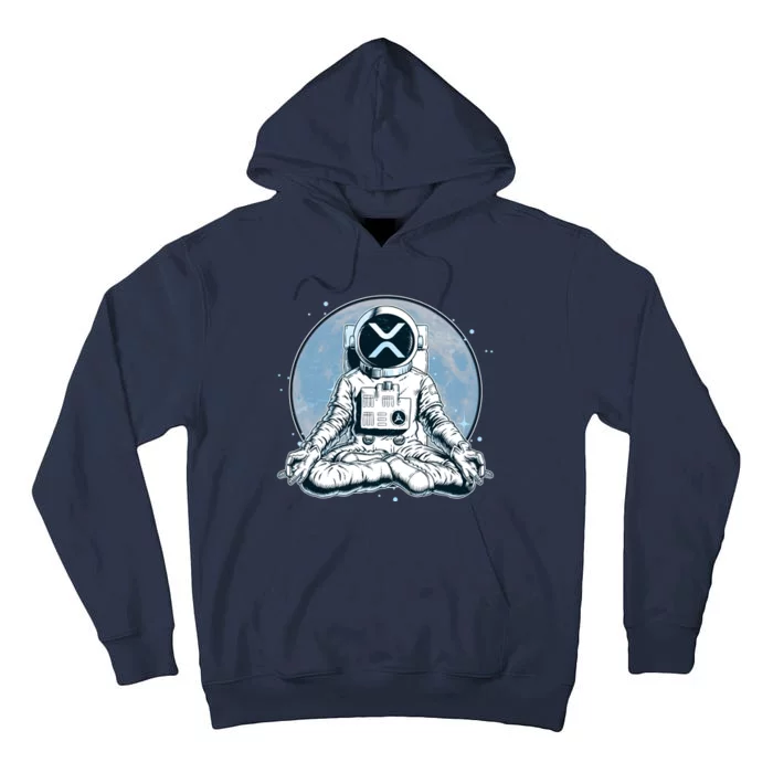 XRP Cryptocurrency Yoga Astronaut Moon Tall Hoodie