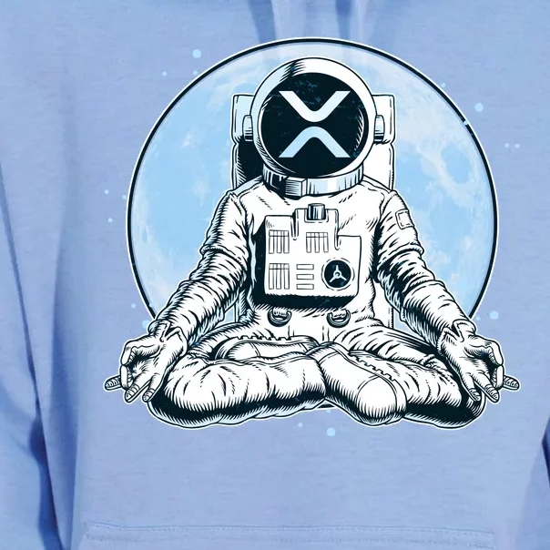 XRP Cryptocurrency Yoga Astronaut Moon Unisex Surf Hoodie