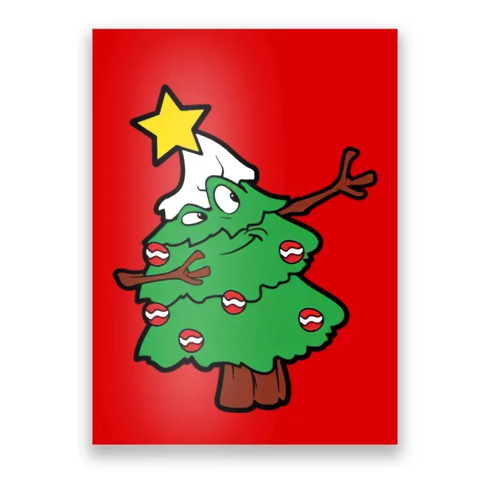 Xmas Dabbing Dab Christmas Tree Poster