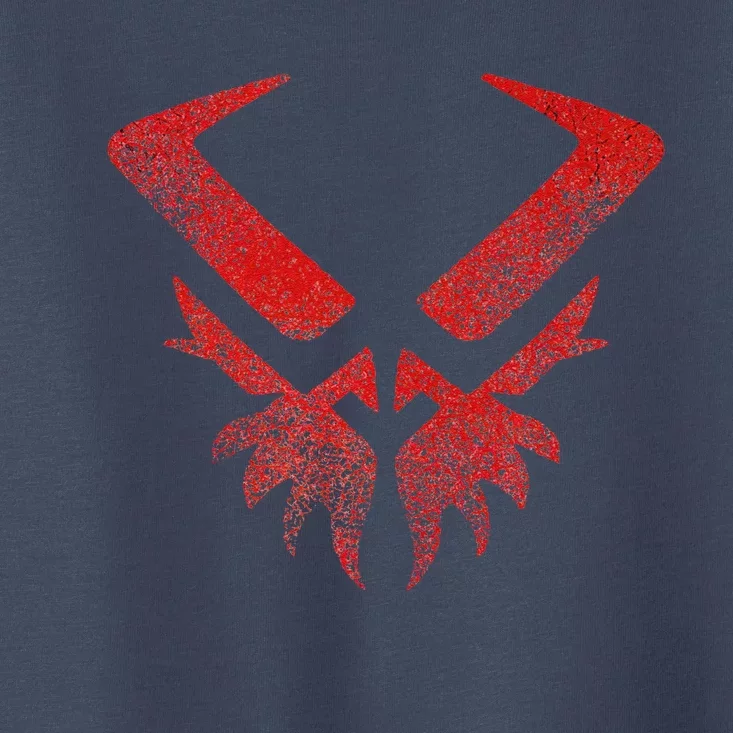 Xenothreat Design In Destressed Red Toddler T-Shirt