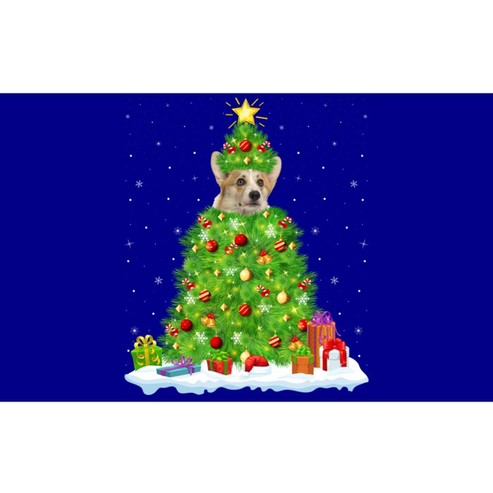 Xmas Decorations Lights Santa Corgi Dog Christmas Tree Great Gift Bumper Sticker