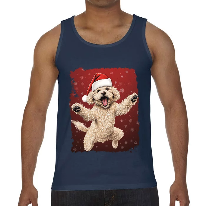 Xmas Dog Poodle Christmas Great Gift Comfort Colors® Tank Top