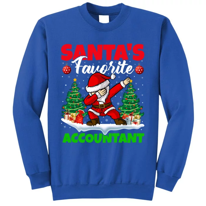 Xmas Dabbing Santas Favorite Accountant Christmas Gift Tall Sweatshirt