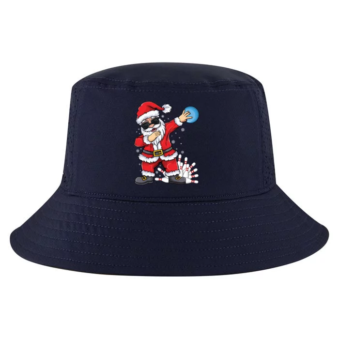 Xmas Dabbing Santa Bowling Ball And Pins Christmas Bowling Meaningful Gift Cool Comfort Performance Bucket Hat