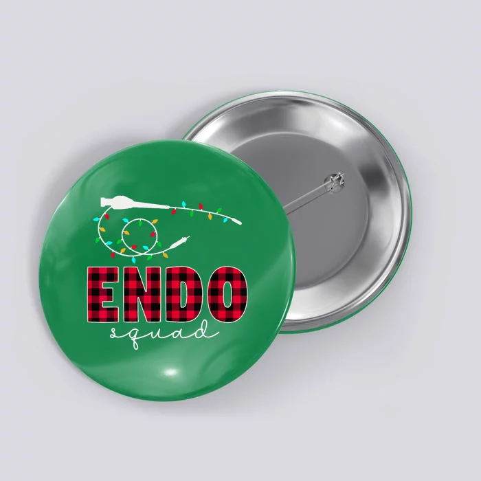 Xmas Endo Squad Endoscopy Endo Nurse Tech Christmas Lights Gift Button