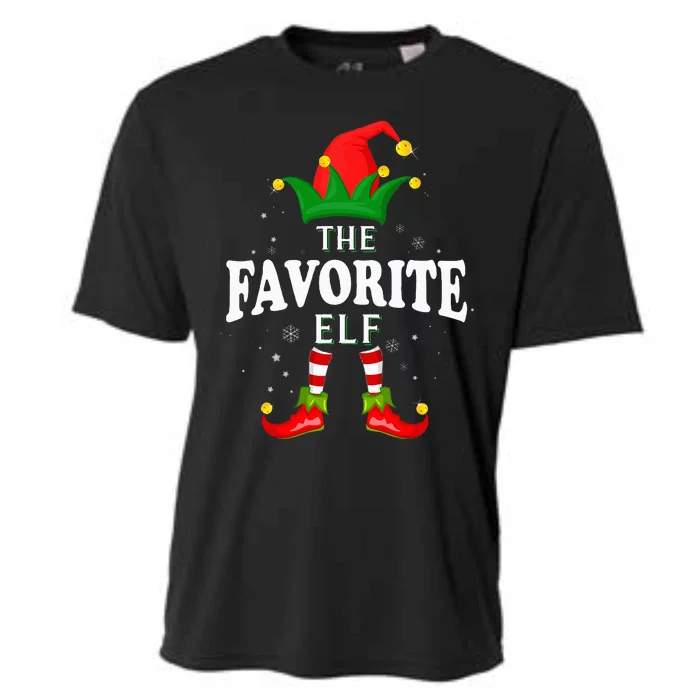 Xmas Favorite Elf Family Matching Christmas Pajama Cooling Performance Crew T-Shirt