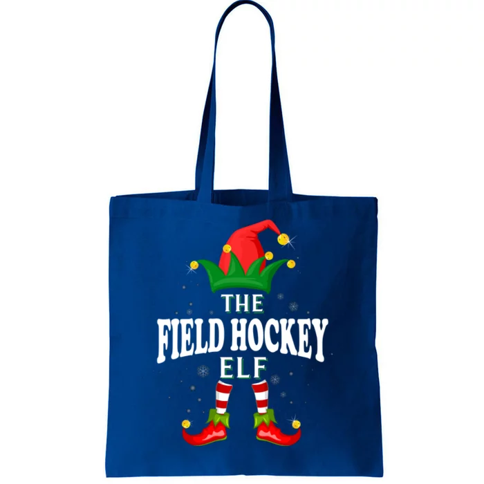 Xmas Field Hockey Elf Family Matching Christmas Pajama Meaningful Gift Tote Bag