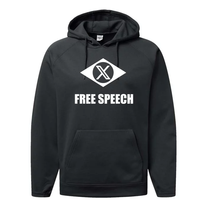 X Free Speech Performance Fleece Hoodie