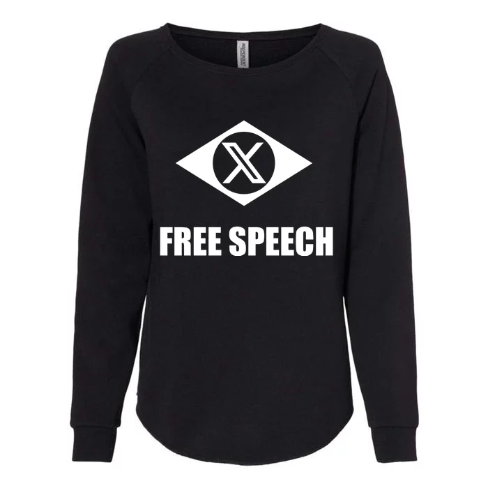 X Free Speech Womens California Wash Sweatshirt