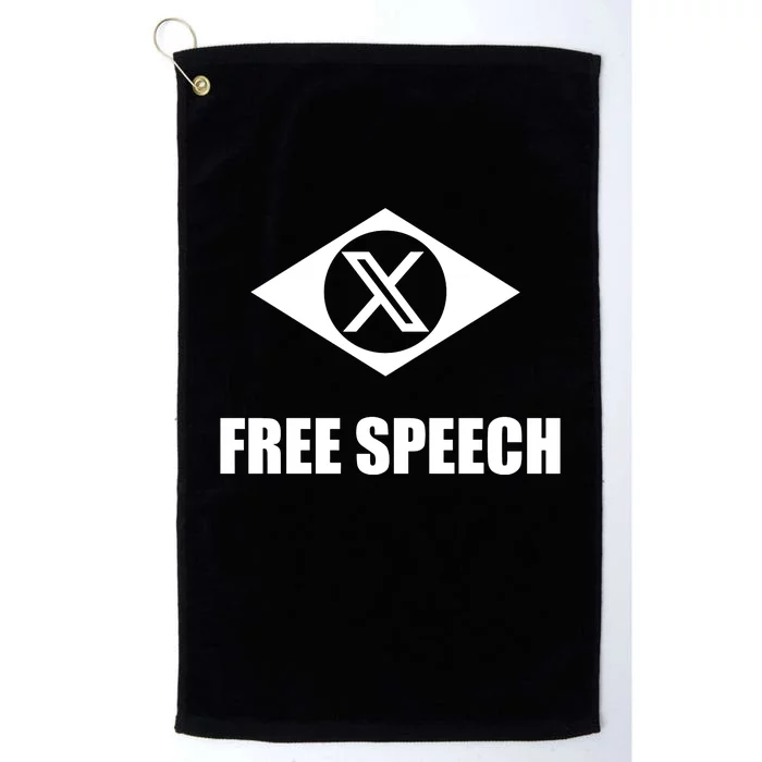 X Free Speech Platinum Collection Golf Towel