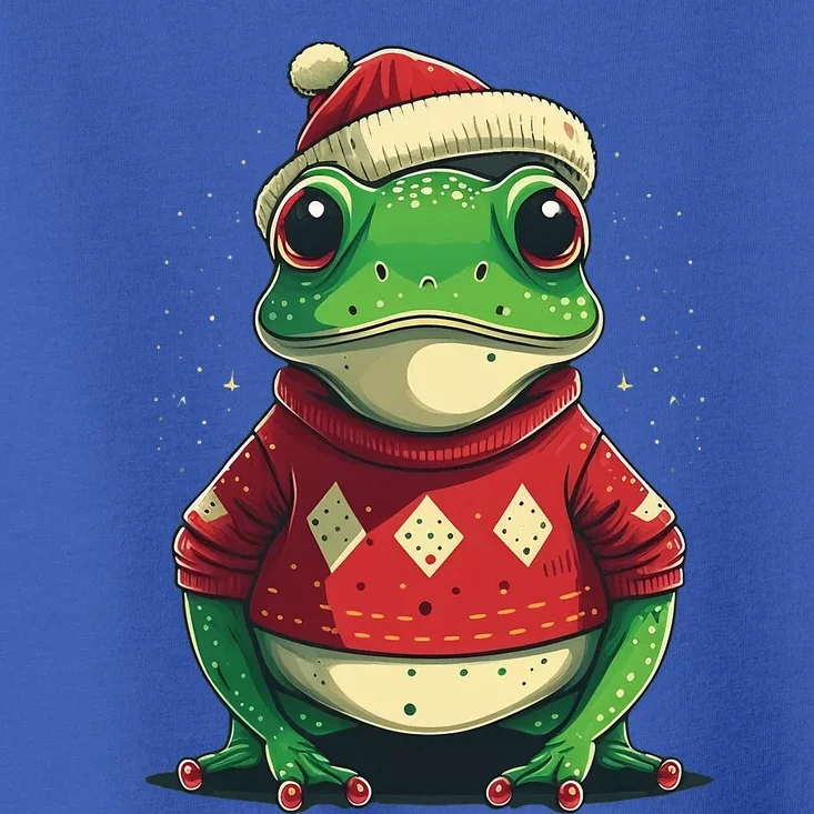 Xmas Frog Santa On Christmas Frog Toddler T-Shirt