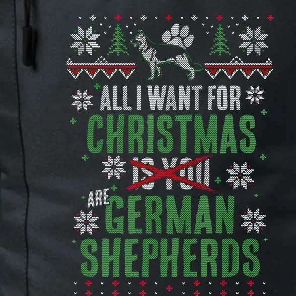 Xgiftmas Gift All I Want For Christmas Are Ger Shepherds Gift Daily Commute Backpack