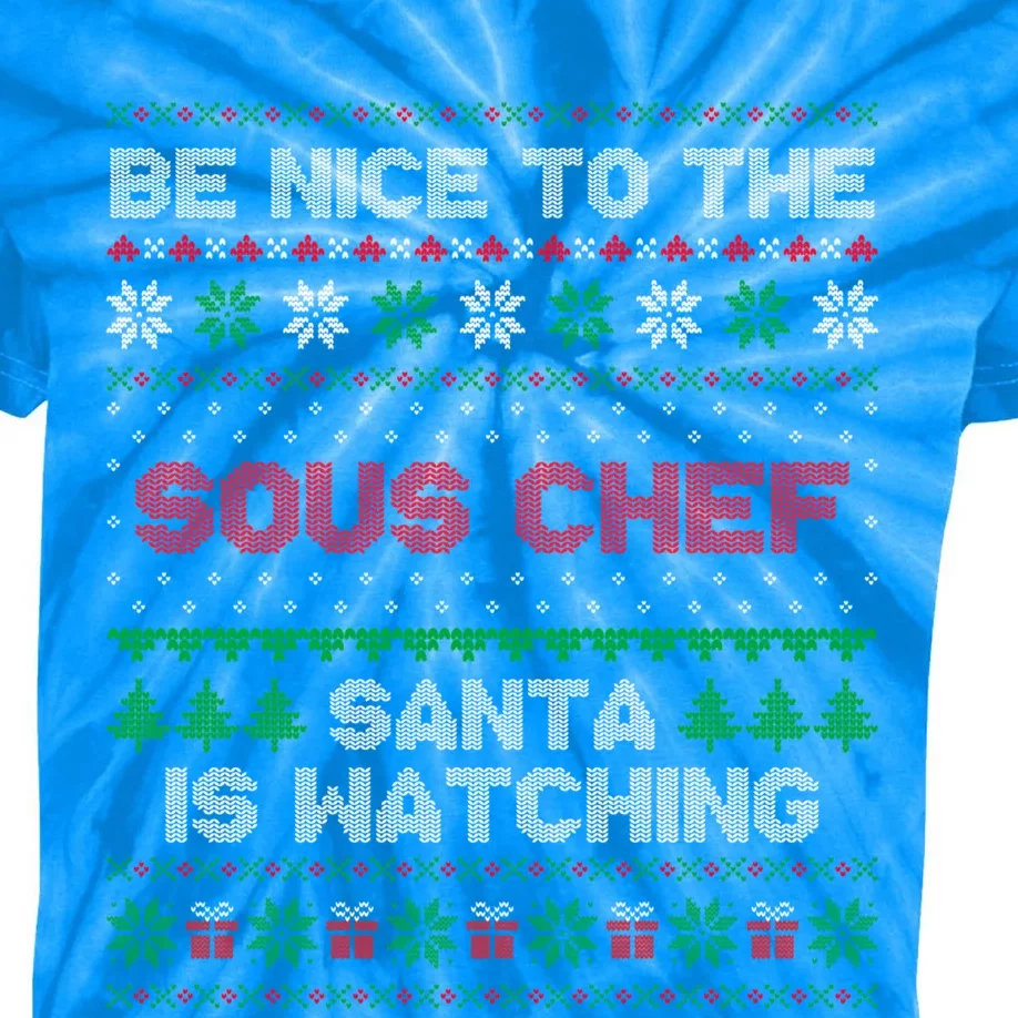 Xmas Gift For Sous Chef Sous Chef Ugly Sweater Meaningful Gift Kids Tie-Dye T-Shirt