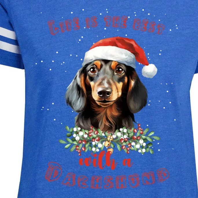 Xmas Gifts For Dachshund Lovers Enza Ladies Jersey Football T-Shirt