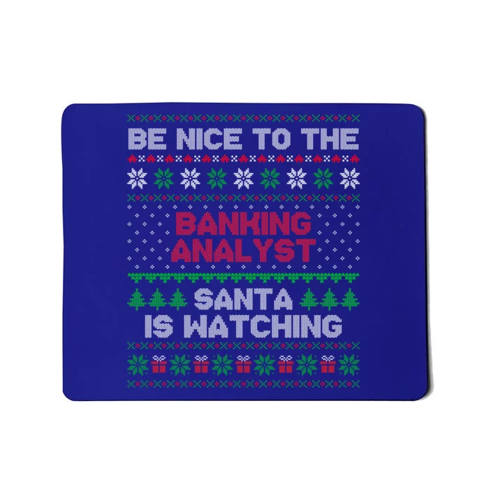 Xmas Gift For Banking Analyst Banking Analyst Ugly Sweater Gift Mousepad