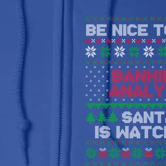 Xmas Gift For Banking Analyst Banking Analyst Ugly Sweater Gift Full Zip Hoodie