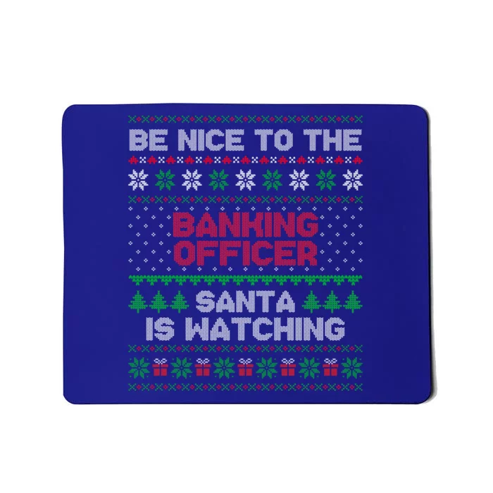 Xmas Gift For Banking Officer Banking Officer Ugly Sweater Gift Mousepad