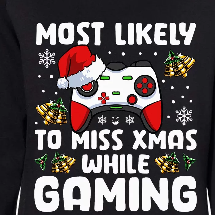 Xmas Gaming Pajama Set Don't Miss Out on Christmas Fun! Womens California Wash Sweatshirt