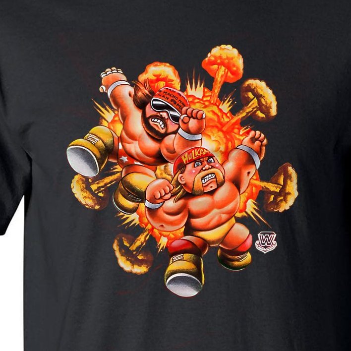 X Garbage Pail Kids The Mega Powers Wrestler Cute Tall T-Shirt
