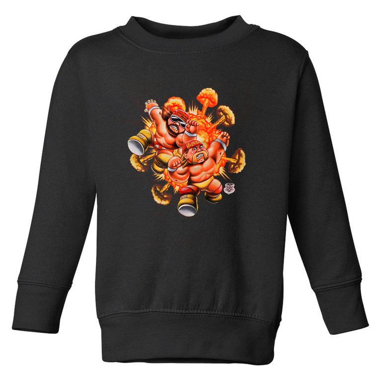 X Garbage Pail Kids The Mega Powers Wrestler Cute Toddler Sweatshirt