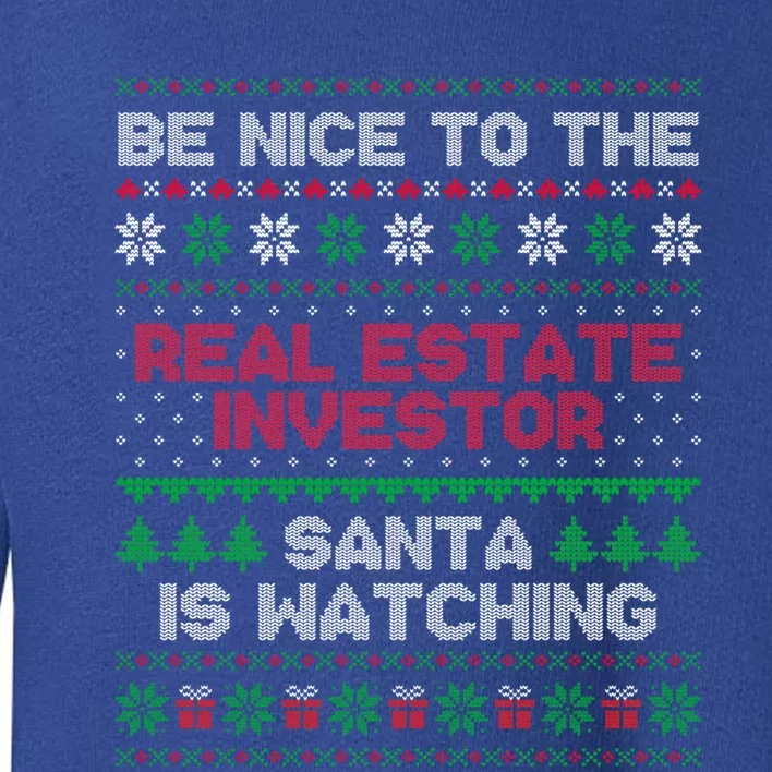 Xmas Gift Real Estate Investor Ugly Sweater Gift Toddler Sweatshirt