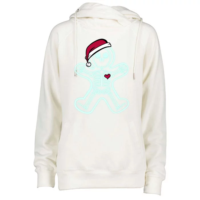 Xray Gingerbread Skeleton Christmas Nurse Xray Tech Great Gift Womens Funnel Neck Pullover Hood