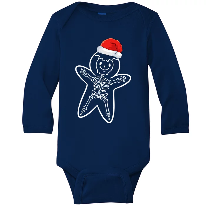 XRay Gingerbread Skeleton Christmas Nurse Xray Tech Meaningful Gift Baby Long Sleeve Bodysuit