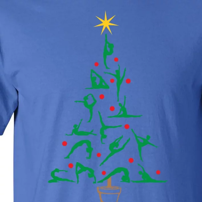 Xmas Gymnastics Yoga Christmas Tree Meaningful Gift Tall T-Shirt