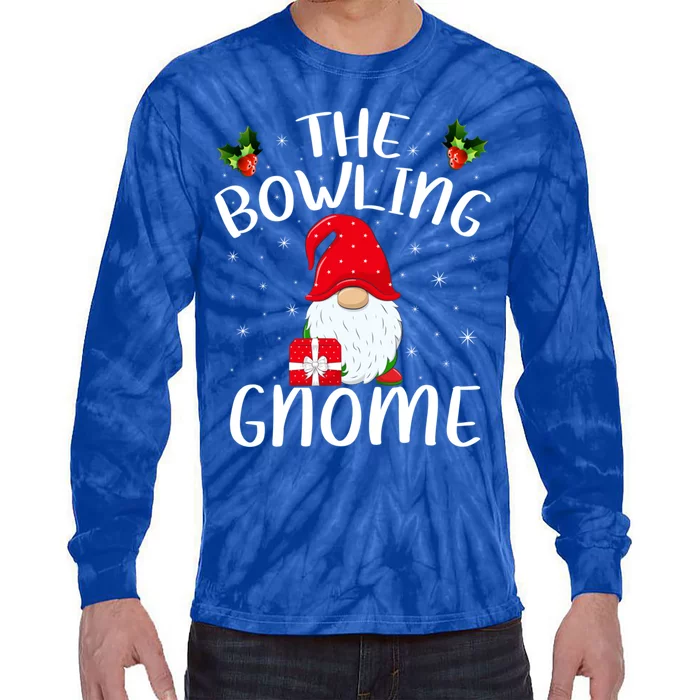 Xmas Holiday Family Matching The Bowling Gnome Christmas Gift Tie-Dye Long Sleeve Shirt