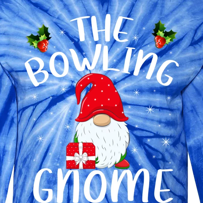 Xmas Holiday Family Matching The Bowling Gnome Christmas Gift Tie-Dye Long Sleeve Shirt