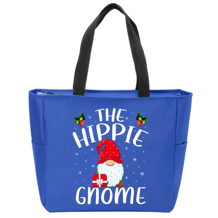 Xmas Holiday Family Matching The Hippie Gnome Christmas Gift Zip Tote Bag