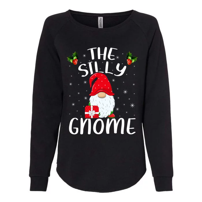 Xmas Holiday Family Matching The Silly Gnome Christmas Gift Womens California Wash Sweatshirt