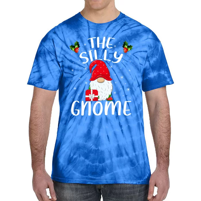 Xmas Holiday Family Matching The Silly Gnome Christmas Gift Tie-Dye T-Shirt