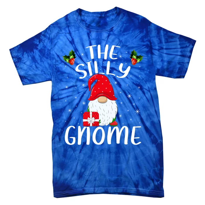 Xmas Holiday Family Matching The Silly Gnome Christmas Gift Tie-Dye T-Shirt