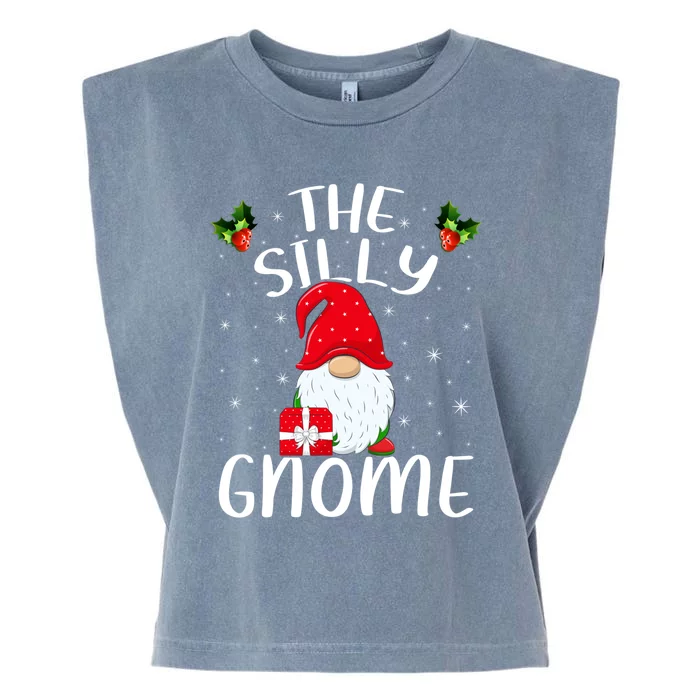 Xmas Holiday Family Matching The Silly Gnome Christmas Gift Garment-Dyed Women's Muscle Tee