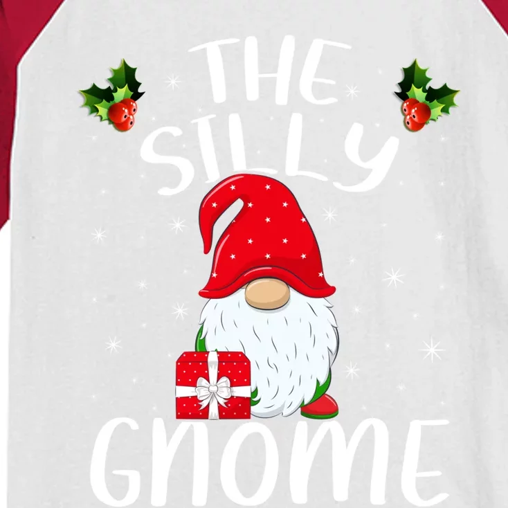 Xmas Holiday Family Matching The Silly Gnome Christmas Gift Kids Colorblock Raglan Jersey