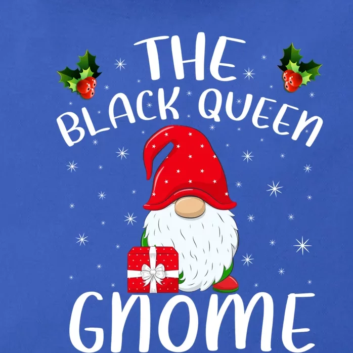 Xmas Holiday Family Matching The Black Queen Gnome Christmas Cute Gift Zip Tote Bag