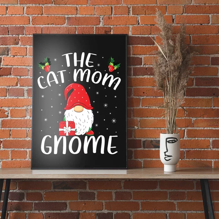 Xmas Holiday Family Matching The Cat Mom Gnome Christmas Poster