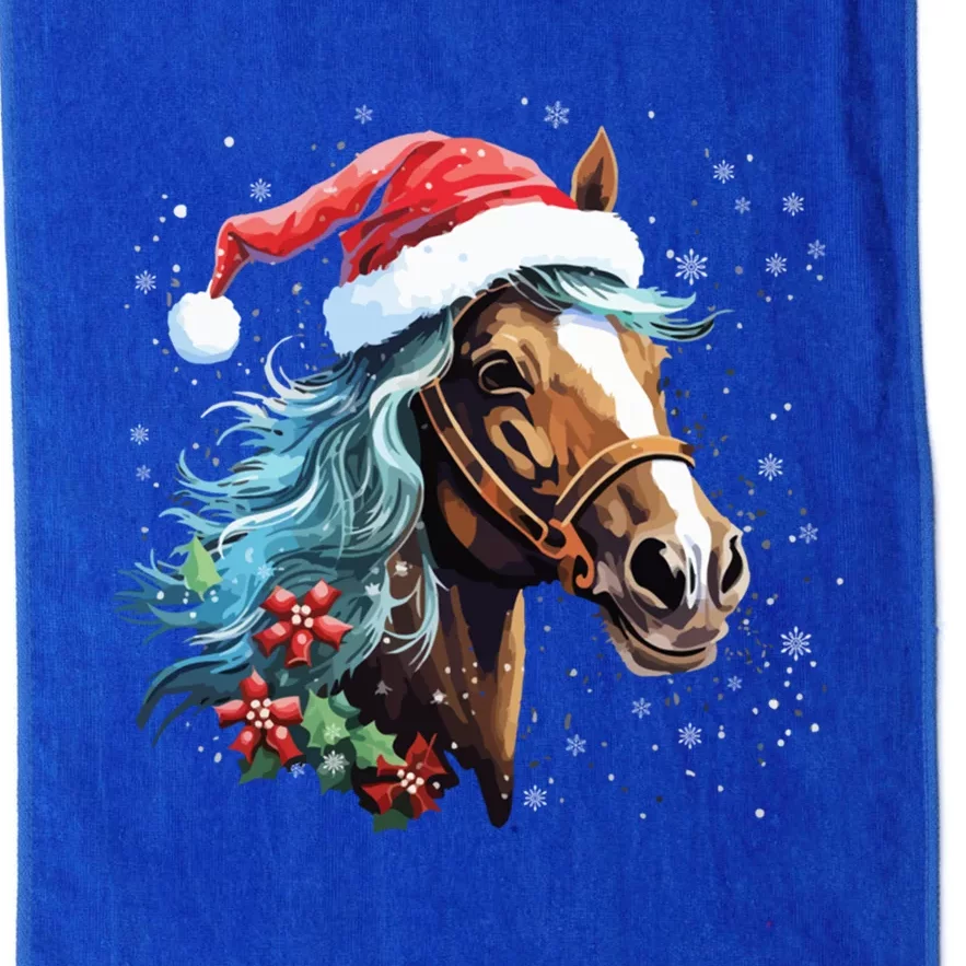 Xmas Holiday Family Matching Santa Horse Christmas Gift Platinum Collection Golf Towel