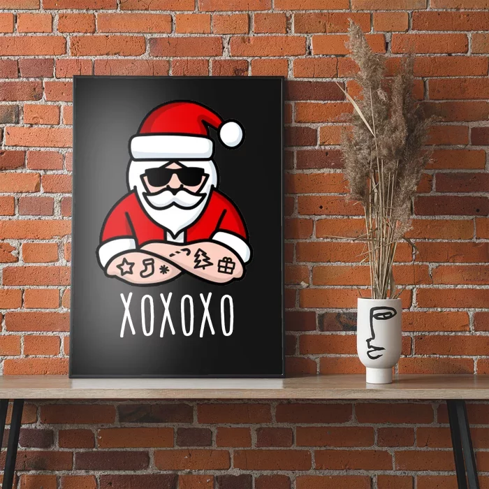 XOXOXO Ho Ho Ho Cool Santa Poster