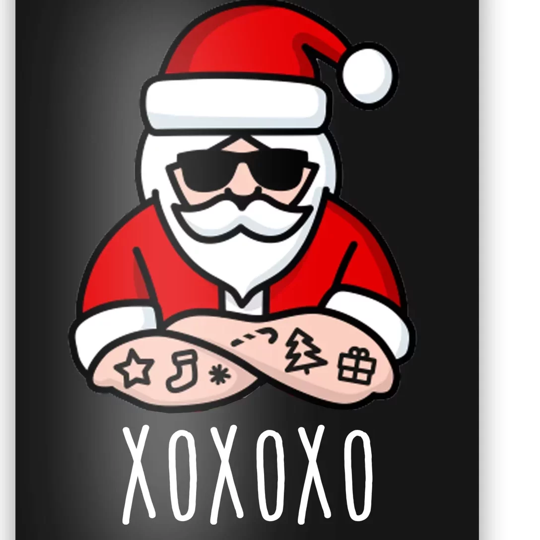 XOXOXO Ho Ho Ho Cool Santa Poster