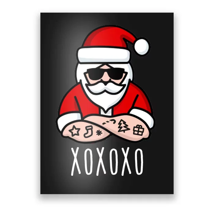 XOXOXO Ho Ho Ho Cool Santa Poster