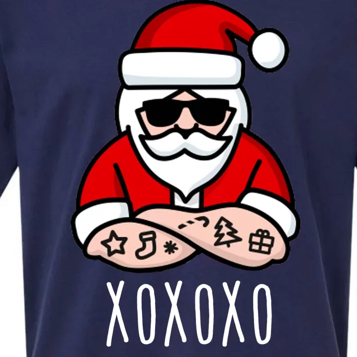 XOXOXO Ho Ho Ho Cool Santa Sueded Cloud Jersey T-Shirt