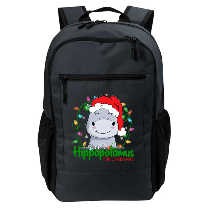 Xmas Hippo I Want A Hippopotamus For Christmas Pjs Gift Daily Commute Backpack